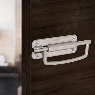 Plantex Door Stopper/5 Inch Baby Latch Kadi/Door Latch for Bathroom/Door Lock for Home/Office Doors - Pack of 4 (Matt)