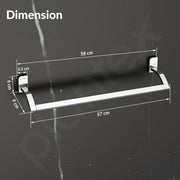 Plantex 304 Grade Stainless Steel Towel Rod for Bathroom/Towel Bar/24 Inch Towel Hanger/Towel Holder/Bathroom Accessories - Pack of 1 (1901, Chrome)