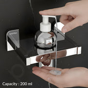 Plantex 304 Grade Stainless Steel Liquid Soap Dispenser for Bathroom/Shampoo Dispenser/Handwash Dispense/Bathroom Accessories - (Rolex, Chrome)