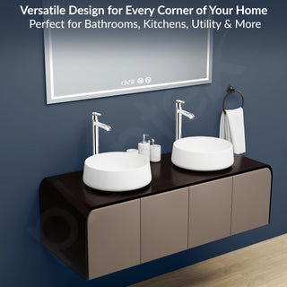 Plantex Pure Brass High Neck Pillar Cocke for Basin with Teflon Tape/Tap for Wash Basin with 7 Year Warranty - (3521, Chrome)