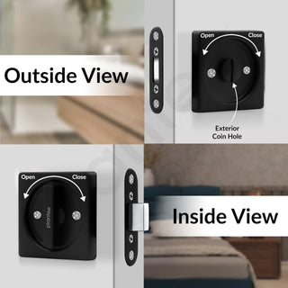 Plantex Baby Latch for Bathroom/Door Latch Lock/Bathroom Latch for Door/Chitkani for Bedroom/Office/Door Latches for Home - (DTM-620, Black)