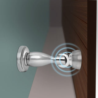 Plantex Magnetic Door Stopper for Home/Gate Stopper for Main Door/Door Stopper for Home/Door Stopper Magnet -(4 Inch,Chrome)