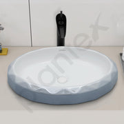 Plantex Table Top Wash Basin For Bathroom/Designer Ceramic Basin/Countertop Vessel Sink Basin - Indo-European Collection (24x 16 x 5 Inch)