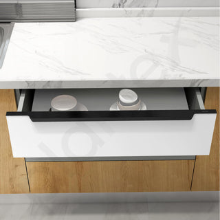 Plantex Profile Handle for Kitchen Cabinet/30 Inch Alluminium Drawer Profile Handle/Wardrobe Pull Handle for Home/Office/Hotel - Pack of 1 (Black)