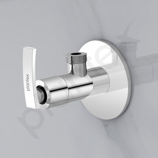 Plantex Pure Brass Angle Valve for Bathroom with Brass Wall Flange and Teflon tape/Angle Cocke Tap for Wash Basin-7 year Warranty by Plantex [COL-1005-Mirror Chrome]
