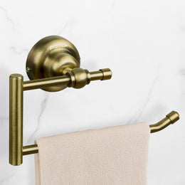 Plantex 304 Grade Stainless Steel Napkin Hanger for Wash Basin/Towel Holder for Bathroom/Towel Ring/Bathroom Accessories - Skyllo (Antique)