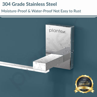 Plantex 304 Grade Stainless Steel Towel Ring for Bathroom/Napkin Hanger for Washbasin/Napkin Holder/Bathroom Accessories - iris (Chrome)