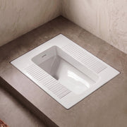Plantex Indian Toilet Pan/Orrisa Pan for Bathroom/Household Squatting Pan/Sintered Stone Base Ceramic Sanitaryware Toilet - (2261)