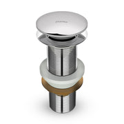 Plantex Pure Brass Waste Coupling for Kitchen Sink/5 inch Drain Out let System Full Thread Pop up Coupling for Wash Basin (Chrome - Pack of 1)