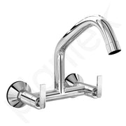 Plantex Pure Brass Sink Mixer Tap with 360Ãƒâ€šÃ‚Â° Swivel Spout/Hot and Cold Water Tap for Kitchen with Brass Wall Flange and Teflon Tape-7 Year Warranty (BAL-515)