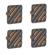 Plantex Knobs for Drawers/Drawer Knobs for Cabinets/Pull-Push Knobs for Kitchen/Bedroom Drawer - Pack of 4 (SH-434, Rose Gold & Grey)