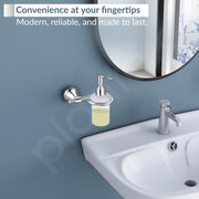 Plantex 304 Grade Stainless Steel Hand Wash Holder/Wall Soap/Shampoo Dispenser for Washbasin/Bathroom Accessories - Niko (Chrome)