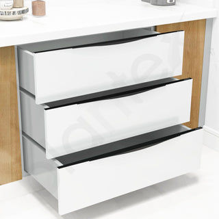 Plantex Profile Handle for Kitchen Cabinet/32 Inch Alluminium Drawer Profile Handle/Wardrobe Pull Handle for Home/Office/Hotel - Pack of 5 (Black)