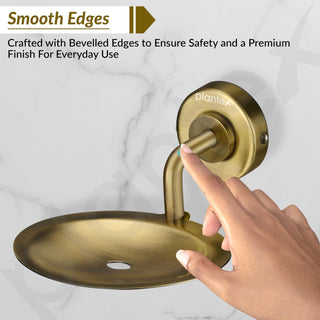 Plantex 304 Stainless Steel Soap Holder for Bathroom/Soap Dish/Soap Stand/Soap Tray/Bathroom Accessories - Daizy (Antique)