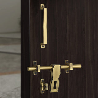 Plantex Stainless Steel Kit for Single Door - Hardware Accessories (10 inch Al-Drop, 8 inch Latch, 7 inch 2 Handles, 7 inch Tower Bolt, 4 inch Stopper) - (DMAL-03-Brass Antique)