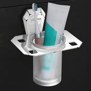 Plantex Tumbler Holder for Bathroom/304 Grade Stainless Steel Toothbrush Holder/Toothpaste/Razor Holder/Bathroom Accessories - Pack of 1 (PM-2406, Chrome)