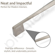 Plantex Cabinet Handle/224mm Handle for Wardrobe/Kitchen Handle/Pull-Push Handle for Home/Office - Pack of 2 (Satin)