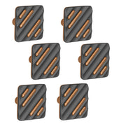 Plantex Knobs for Drawers/Drawer Knobs for Cabinets/Pull-Push Knobs for Kitchen/Bedroom Drawer - Pack of 6 (SH-434, Rose Gold & Grey)