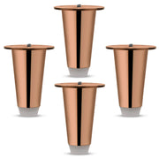 Plantex Heavy Duty Stainless Steel 4 inch Sofa Leg/Bed Furniture Leg Pair for Home/Furniture Sofa Legs for Table/Sofa Support Legs/Sofa Furniture Leg (Rose Gold) Set of 4 Pcs
