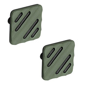 Plantex Knobs for Drawers/Drawer Knobs for Cabinets/Pull-Push Knobs for Kitchen/Bedroom Drawer - Pack of 2 (SH-434, DC-Black & Green)