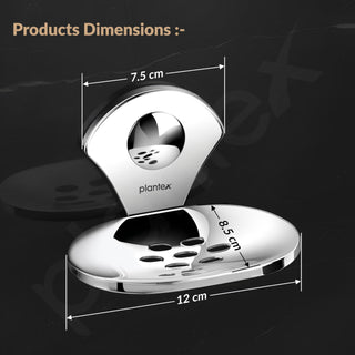 Plantex Royal Stainless Steel Soap Dish/Soap Stand/Bathroom Soap Holder/Bathroom Accessories