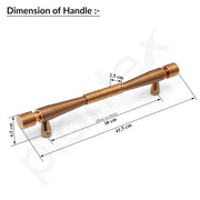 Plantex 12 Inch Main Door Handle/Stainless Steel Handle for Door/Pull-Push Handle for Home/Office/3 Years Wrranty By Plantex - Pack of 1 (APS-147, Rose Gold)