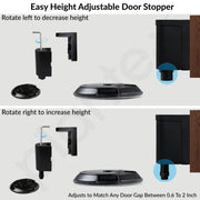 Plantex Door Stopper for Home/Floor Mounted Door Stopper/Door Holder/Door StopperS for Hotel/Office -Pack of 1 (Black)