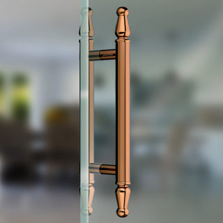Plantex Premium Main Door Handle/14 Inch Door Handle for Main Door/Pull-Push Door Handle for Home/Office/Hotel- Pack of 1 (PVD Rose Gold) - 3 Years Warranty