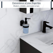 Plantex 304 Grade Stainless Steel Liquid Soap Dispenser/Shampoo Dispenser/Handwash Dispenser/Bathroom Accessories - Parv (Black)