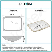 Plantex Basin for Bathroom/Under Mount Ceramic Wash Basin/Washbasin for Home/Hotel (Steve - 20x15.5x6 Inch)