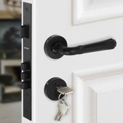 Plantex Heavy Duty Door Lock - Main Door Lock/Mortise Lock for Door/Door Lock for Bedroom/Home/Office/Hotel -Z Black Finish (3 Brass Keys)