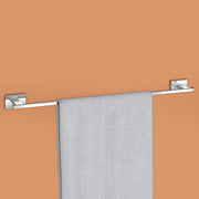 Plantex Stainless Steel Towel Hanger for Bathroom/Single Towel Rod/Towel Bar/Towel Hanger/Bathroom Accessories - Nexa (Chrome) 24 Inch