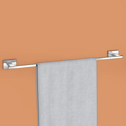 Plantex Stainless Steel Towel Hanger for Bathroom/Single Towel Rod/Towel Bar/Towel Hanger/Bathroom Accessories - Nexa (Chrome) 24 Inch