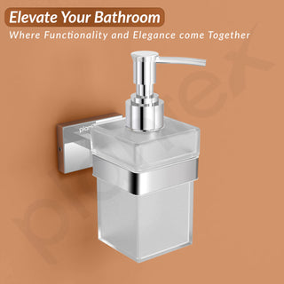 Plantex Stainless Steel Liquid Soap Dispenser/Shampoo Dispenser/Hand Wash Dispenser/Bathroom Accessories - Nexa (Chrome)