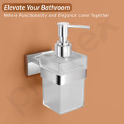 Plantex Stainless Steel Liquid Soap Dispenser/Shampoo Dispenser/Hand Wash Bathroom Accessories - Nexa (Chrome)