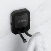 Plantex 304 Grade Stainless Steel Robe Hook for Bathroom/Cloth-Towel Hanger/Hooks for Wall/Bathroom Accessories - Cute (Black)