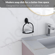 Plantex 304 Grade Stainless Steel Soap Holder/Soap Dish/Soap Stand for Bathroom and Wash Basin/Bathroom Accessories - Oreva (Black)