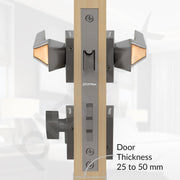 Plantex Premium Door Lock with 3 Years of Warranty/Main Door Lock for Home/Mortise Locks for Doors (PT-008- Rose Gold and Satin Black)