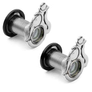 Plantex Door Eye Viewer/Solid Brass Door Eye Hole for Main Door/Eye Hole for Main Door/180 Degree Ultra Clear Door Viewer for Safe and Secure Home/Office/Hotel - Pack of 2 (Chrome)