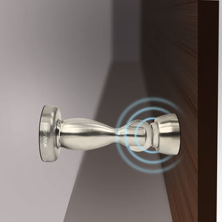 Plantex Magnetic Door Stopper for Home and Main Gate - Set of 2 (4 Inch, Silver Matt)
