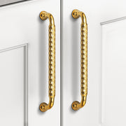 Plantex Cabinet Handle/Kitchen Cabinet Door Handle/Wardrobe/224 mm Cupboard Handle/Door Pull-Push Handle for Home/Office - Pack of 2 (Gold)