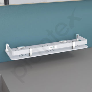 Plantex Acrylic Bathroom Shelf/Shelf for Bathroom Wall/Bathroom Shelf Rack/Kitchen Organiser/Stand (15x5 Inches-White)