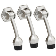 Plantex Door Stopper for Main Door/5-Inch Stopper with Rubber Grip/Stoppers for Wooden Door/Stops for Door â€“ Pack of 3 (Matt)