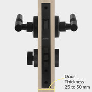 Plantex Mortise Door Lock/Heavy Duty Lock for Main Door/Mortise Locks for Home/Office/Hotel-3 Brass Keys (1026 - Z-Black)