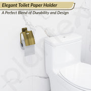 Plantex Stainless Steel Toilet Paper Holder/Toilet Roll Holder for Bathroom/Tissue Paper Holder/Bathroom Accessories - Aqua (Brass Antique)