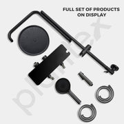 Plantex 304 Grade Stainless Steel Shower Panel for Bathroom/ Modern Shower System with Head Shower/Hand Shower & Massage Spray Jet for Bathroom (Gun Metal Grey)