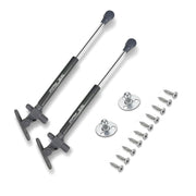 Plantex 10 Inch Soft Close Hydraulic Gas Spring Stay Strut Pneumatic Lift Support/Cabinet Hinges Support/Capacity 20 KGS (200 N) - Pair of 1 (2 Pcs) (Silver)