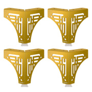 Plantex Heavy Duty Stainless Steel 4 inch Sofa Leg/Bed Furniture Leg Pair for Home/Furniture Sofa Legs for Table/Sofa Support Legs/Sofa Furniture Leg (Gold) Set of 4 Pcs