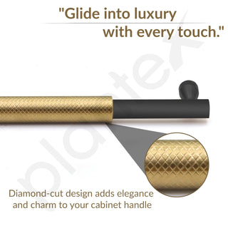 Plantex Cabinet Handle/224mm Handle for Cabinet/Furniture/Door Pull-Push Handle for Home/Office - Pack of 1 (Brass Antique)