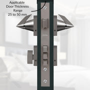 Plantex Door Lock for Home/Main Door Handle Locks for Home with 3 Years Warranty - Robust Mortise door Lock with Brass Lock Body & Cylinder (Satin Black & Matt)
